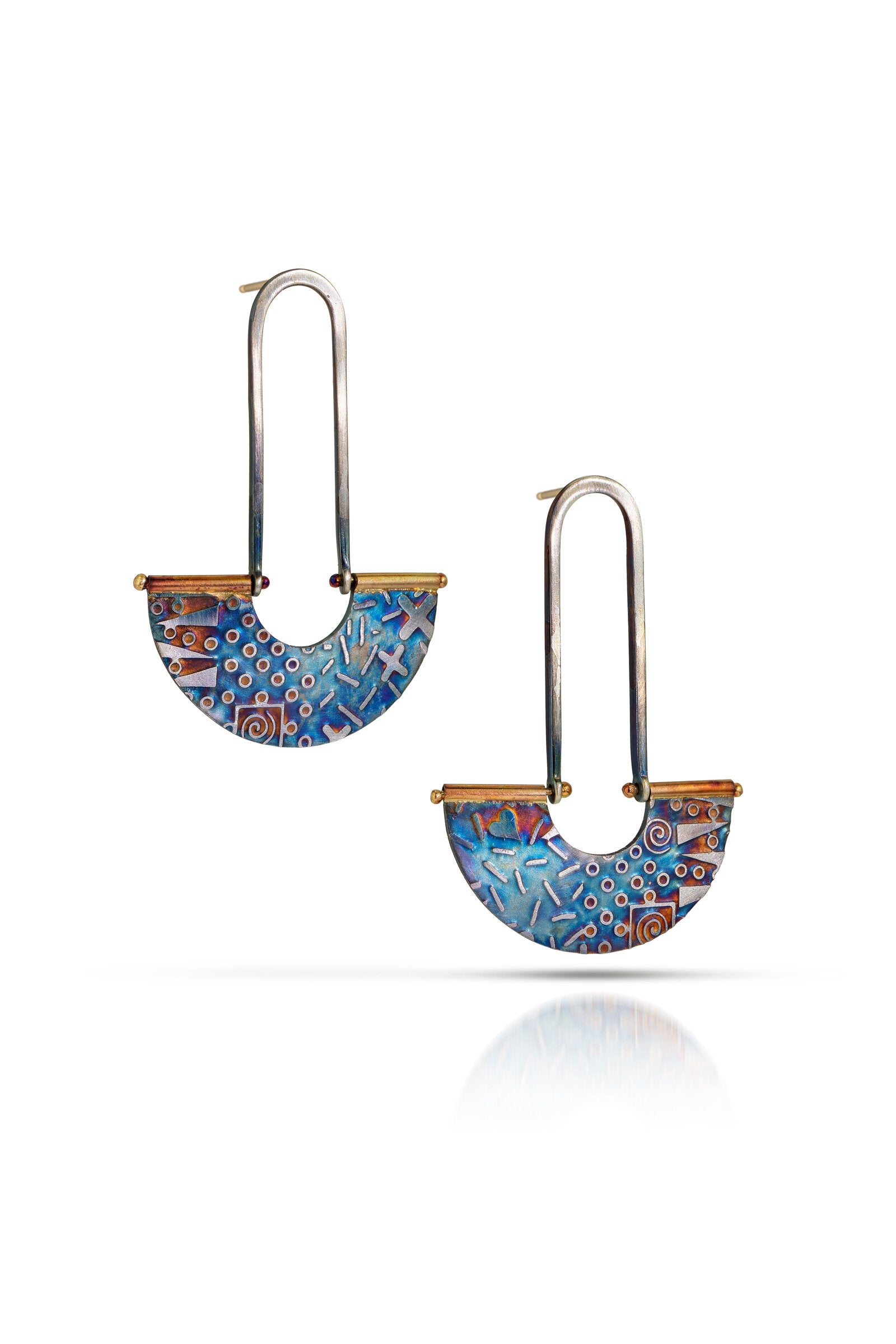 Confetti Half-Moon Earrings