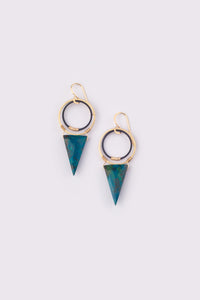 Chrysocolla Current Earrings