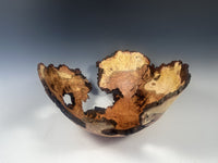 Natural Edge Cherry Burl Bowl III