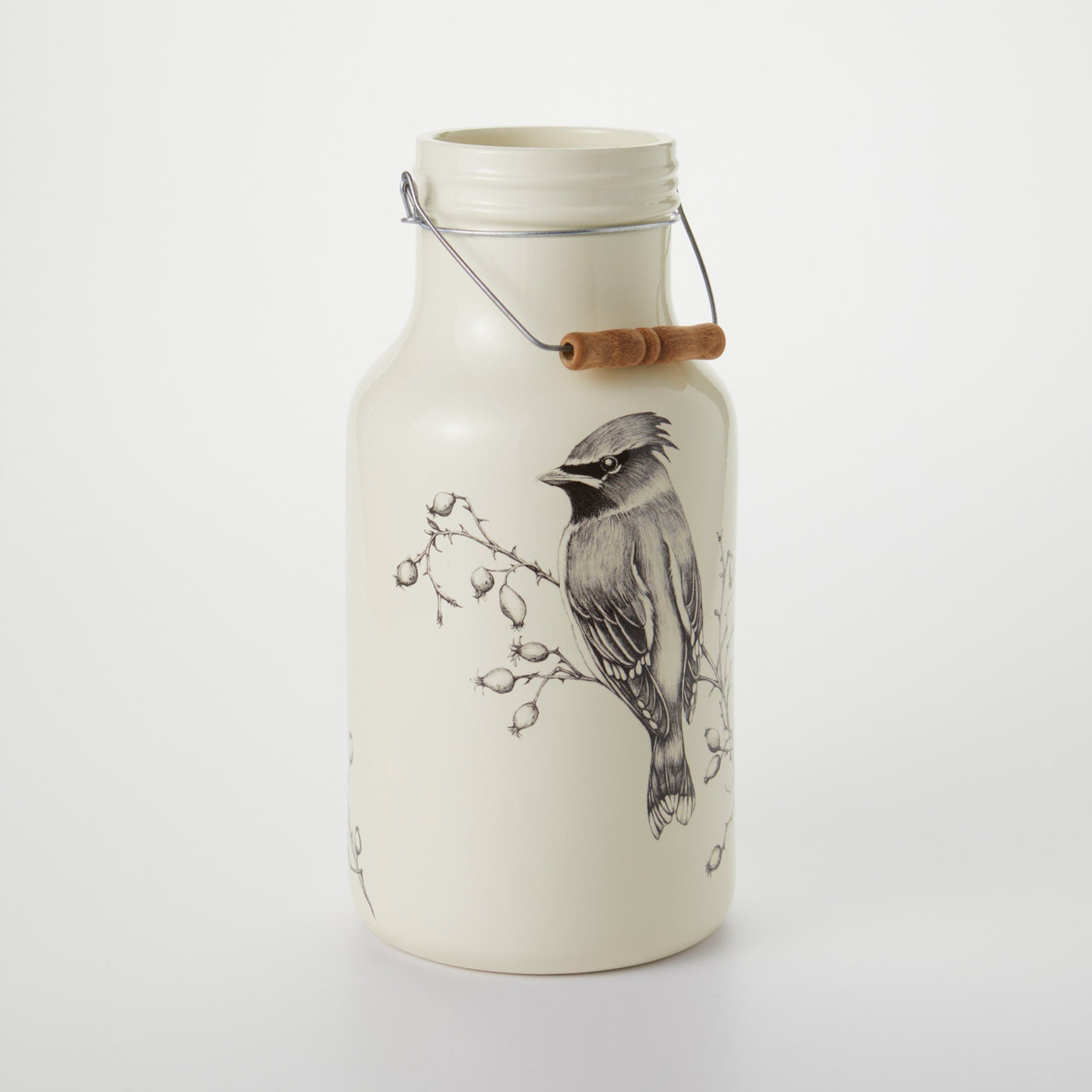 Jug with Handle: Waxwing
