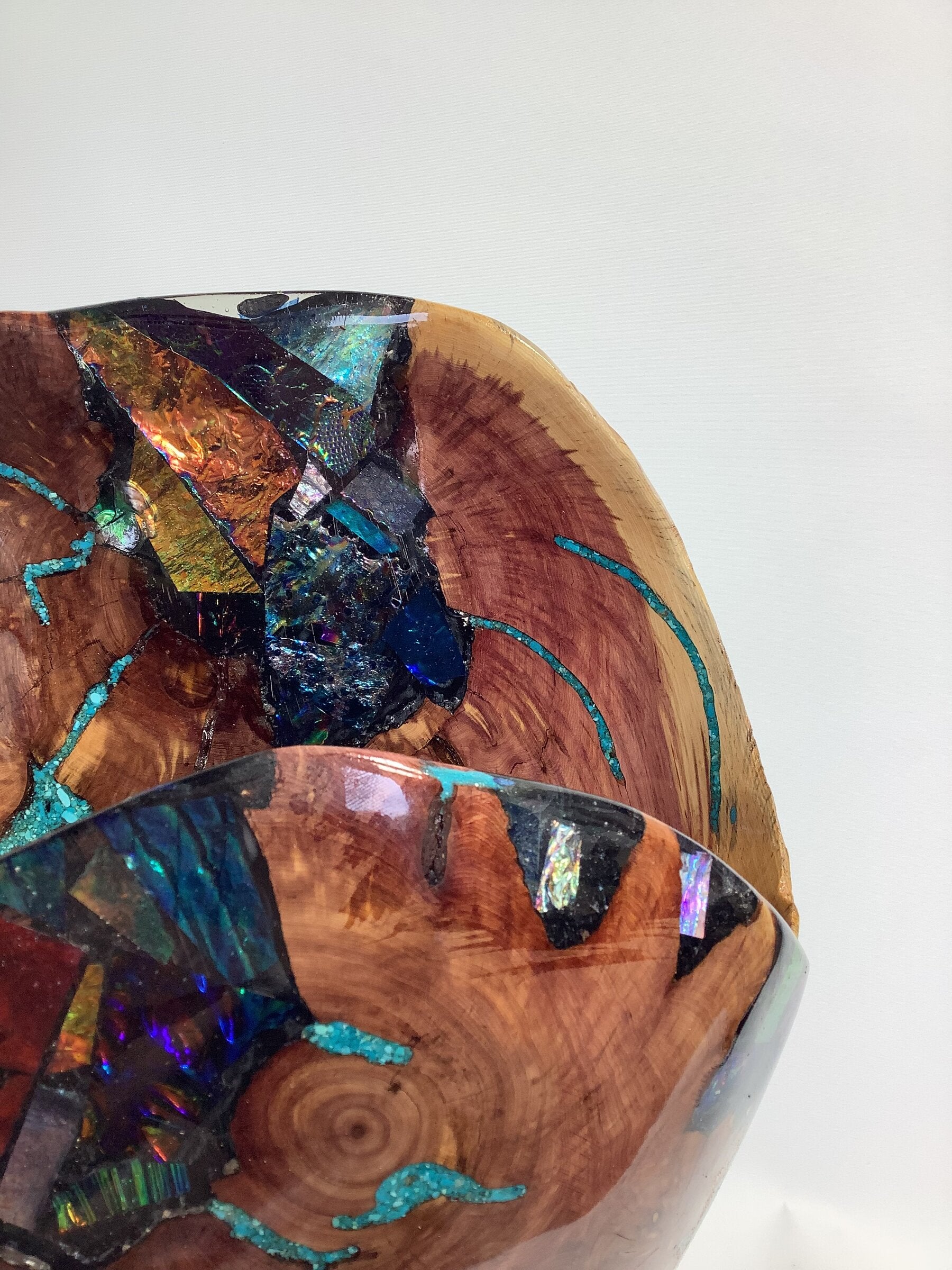 Purple Heart Juniper Dichroic Vase