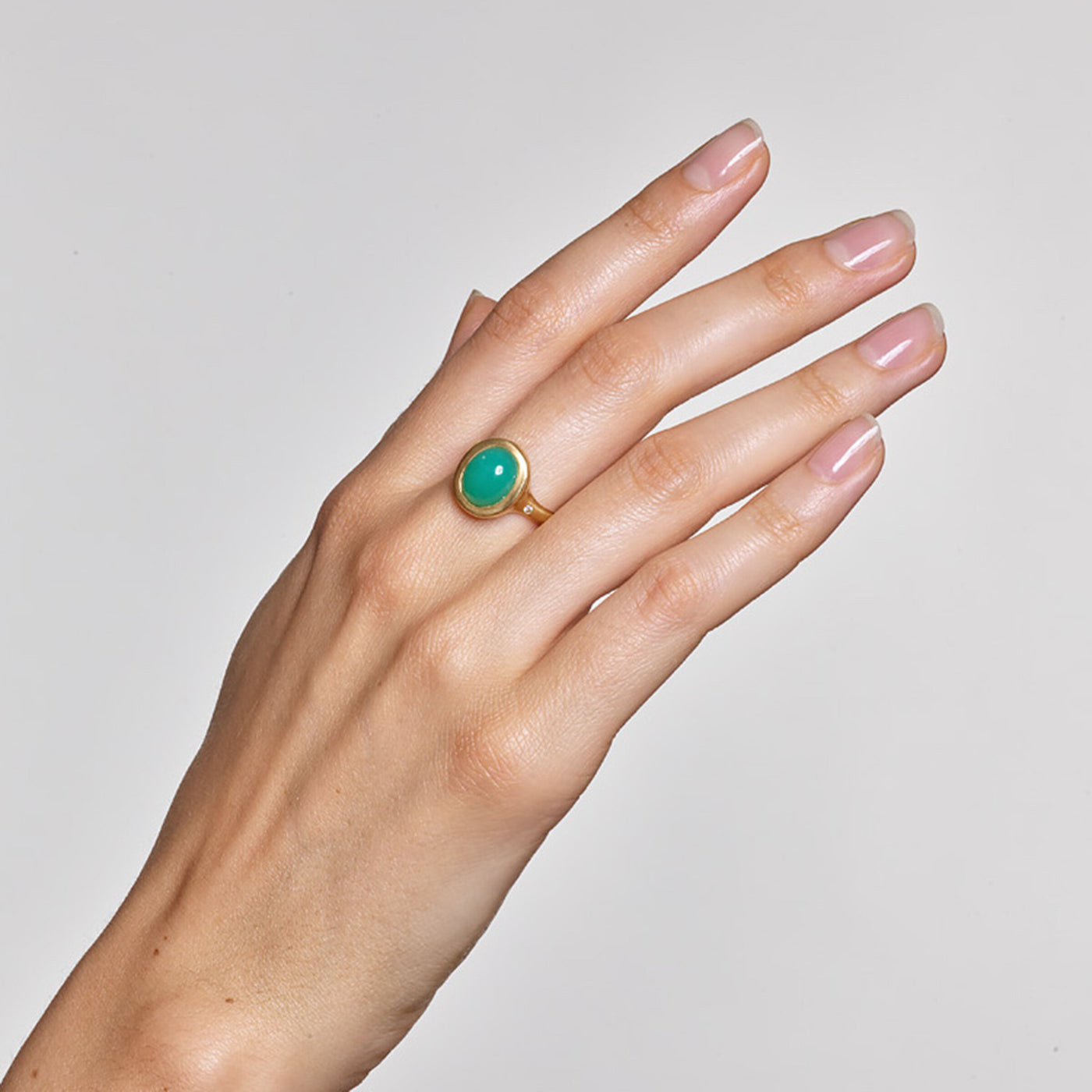 Chrysoprase Cocktail Ring