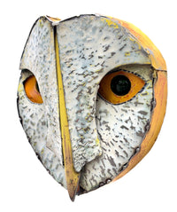 White Owl with Yellow Eyes