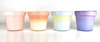 Glass Flower Pot, Wildflower Tones