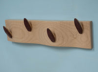 Maple and Purpleheart Coat Rack II