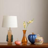 Turquoise Florals Table Lamp