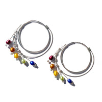 Silver & Rainbow Pearls