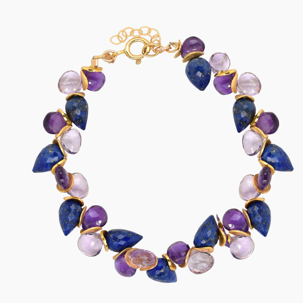 Lapis & Amethyst Signature Bracelet