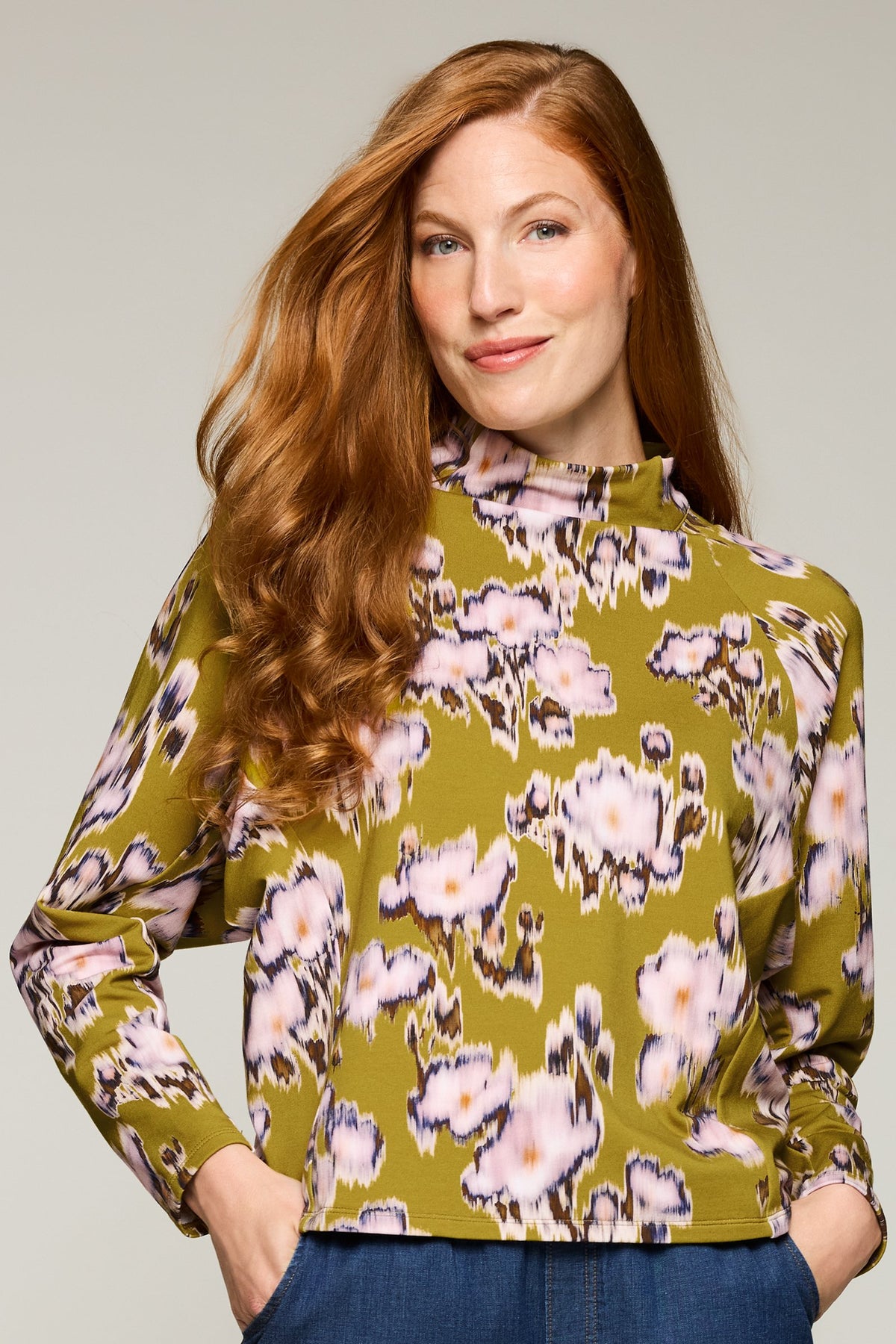 Olive Petal Ikat