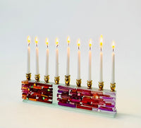 Menorah Parting of the Sea in Sunset