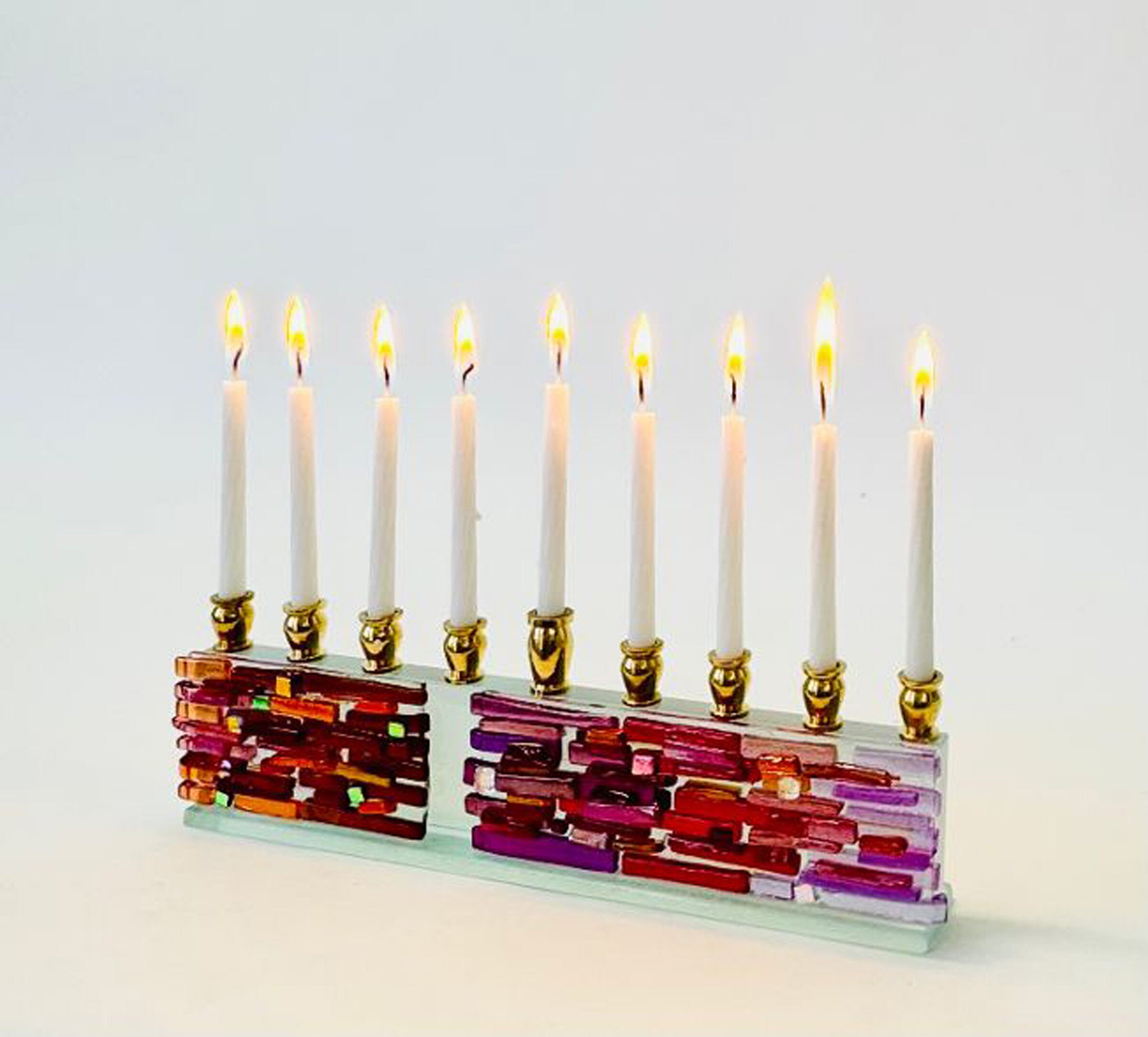 Menorah Parting of the Sea in Sunset