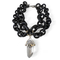 Tibetan Quartz Convertible Rubber Necklace