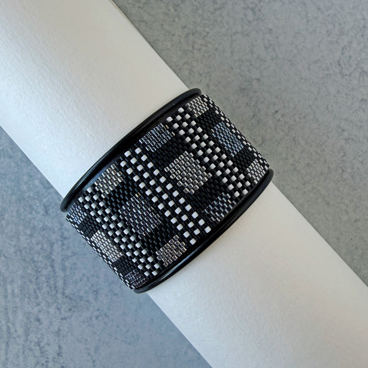 Cashmere Beaded Cuff