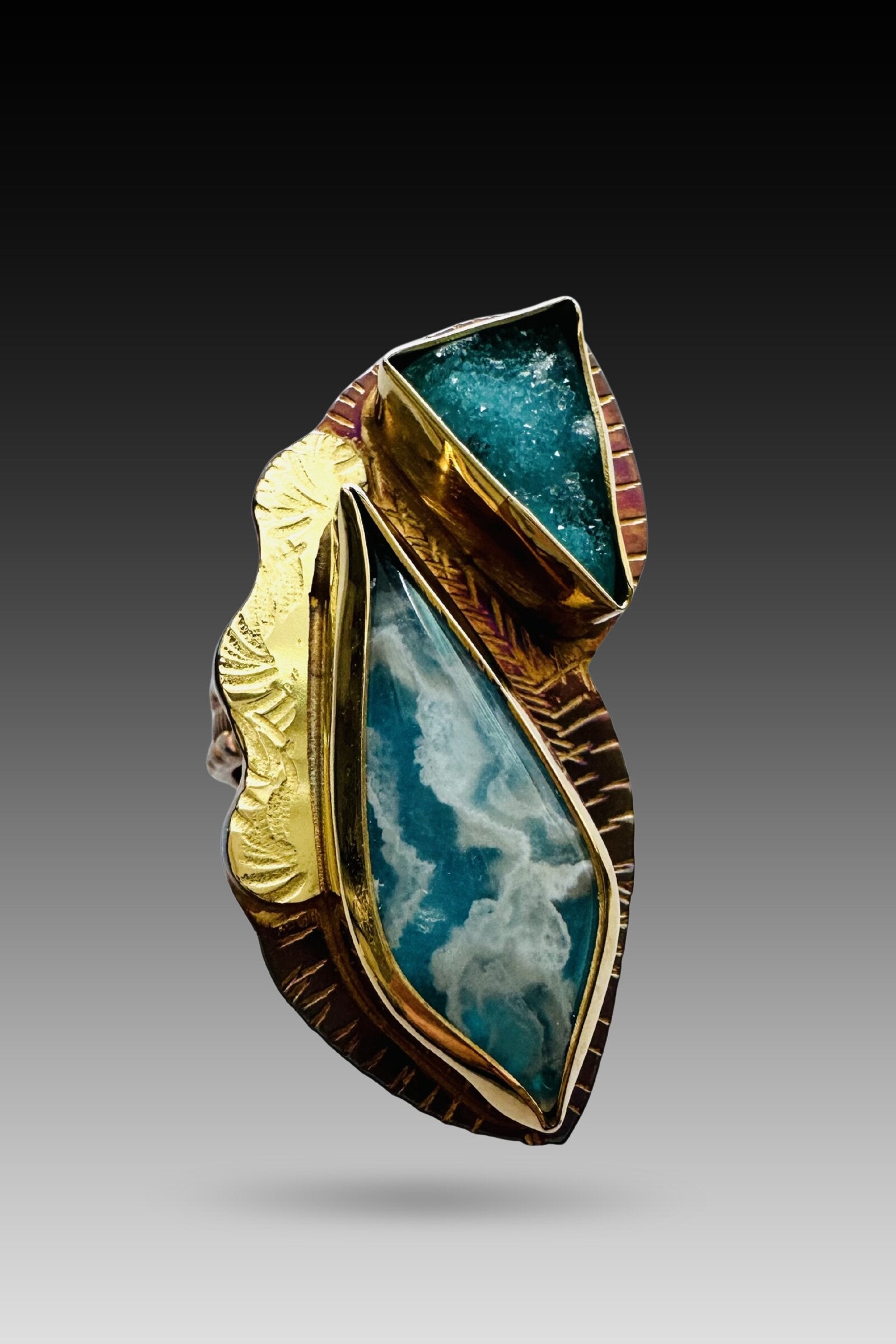 Clouds in Blue Sparkling Ring