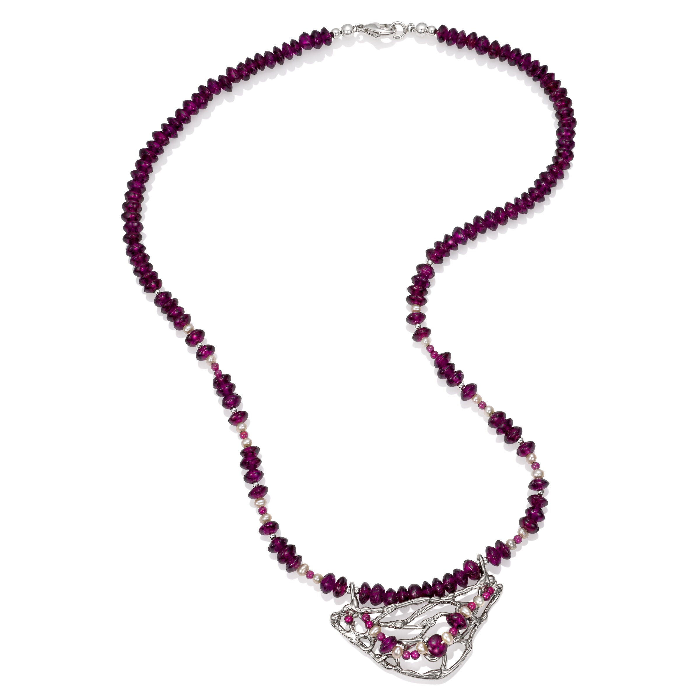 Rhodolite Garnet Necklace | Photo by Berlian Arts