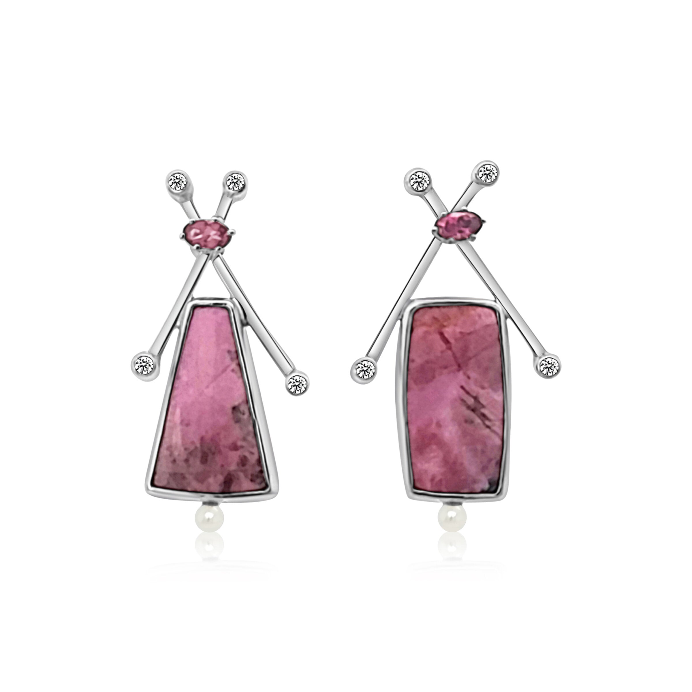 Cobalto Calcite Earrings