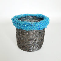 Ring Basket with Blue Rim