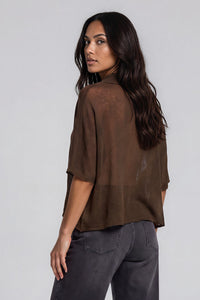 Draped Mesh Tee