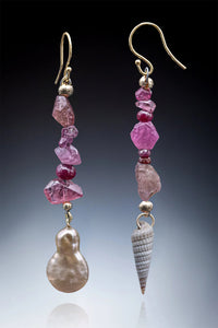 City of Pink Lights Earrings