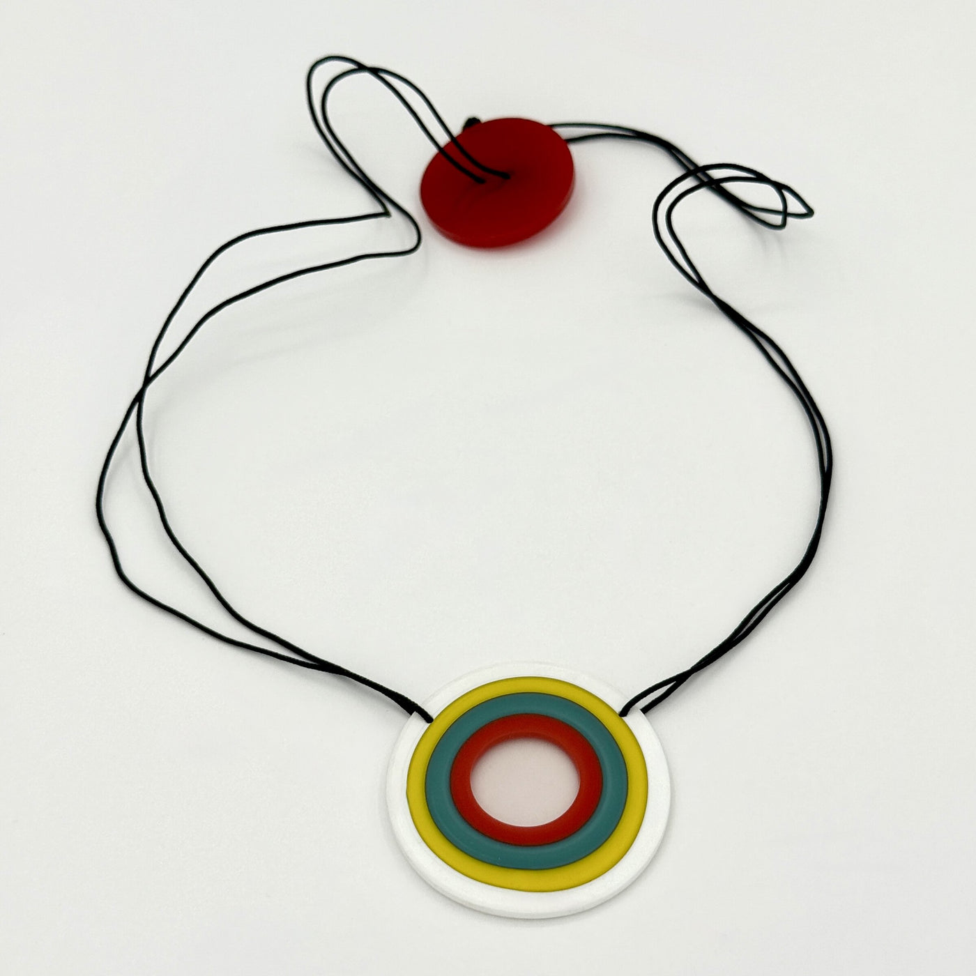 Multi-Colored Ringed Necklace