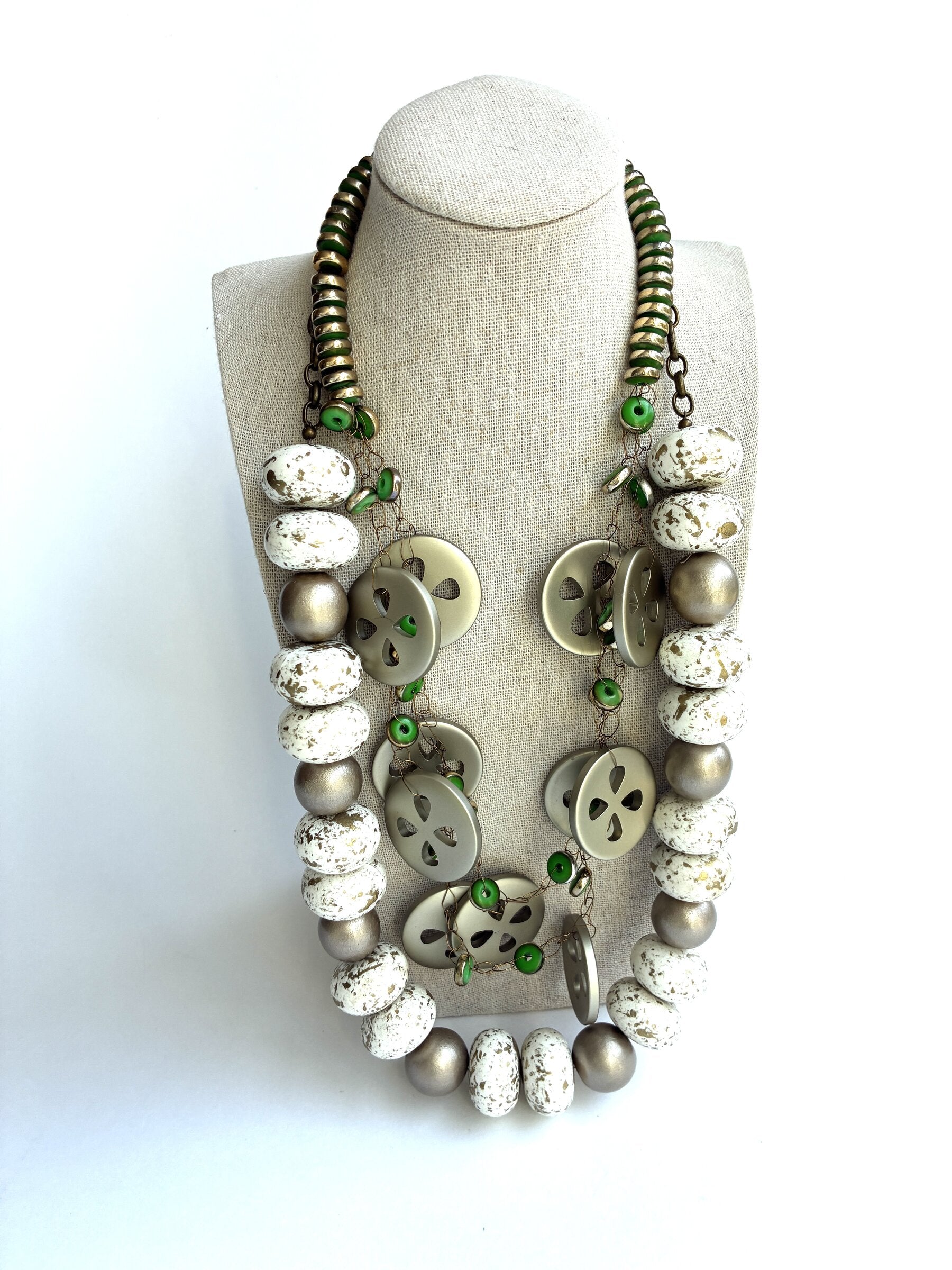 Matte Gold Necklace Set