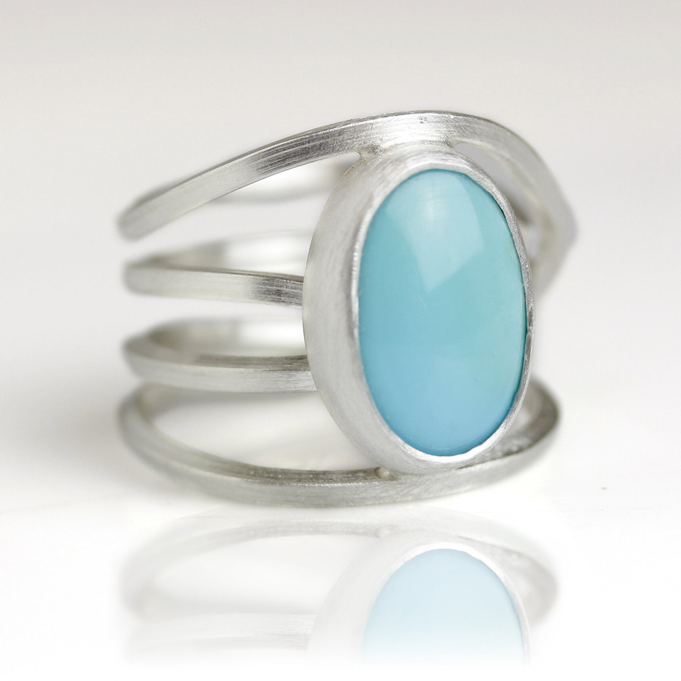 Robin's Egg Turquoise Swirled Band