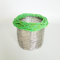 Ring Basket with Minty Green Rim