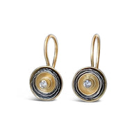 Mixed Metals and Diamond Birch Earrings