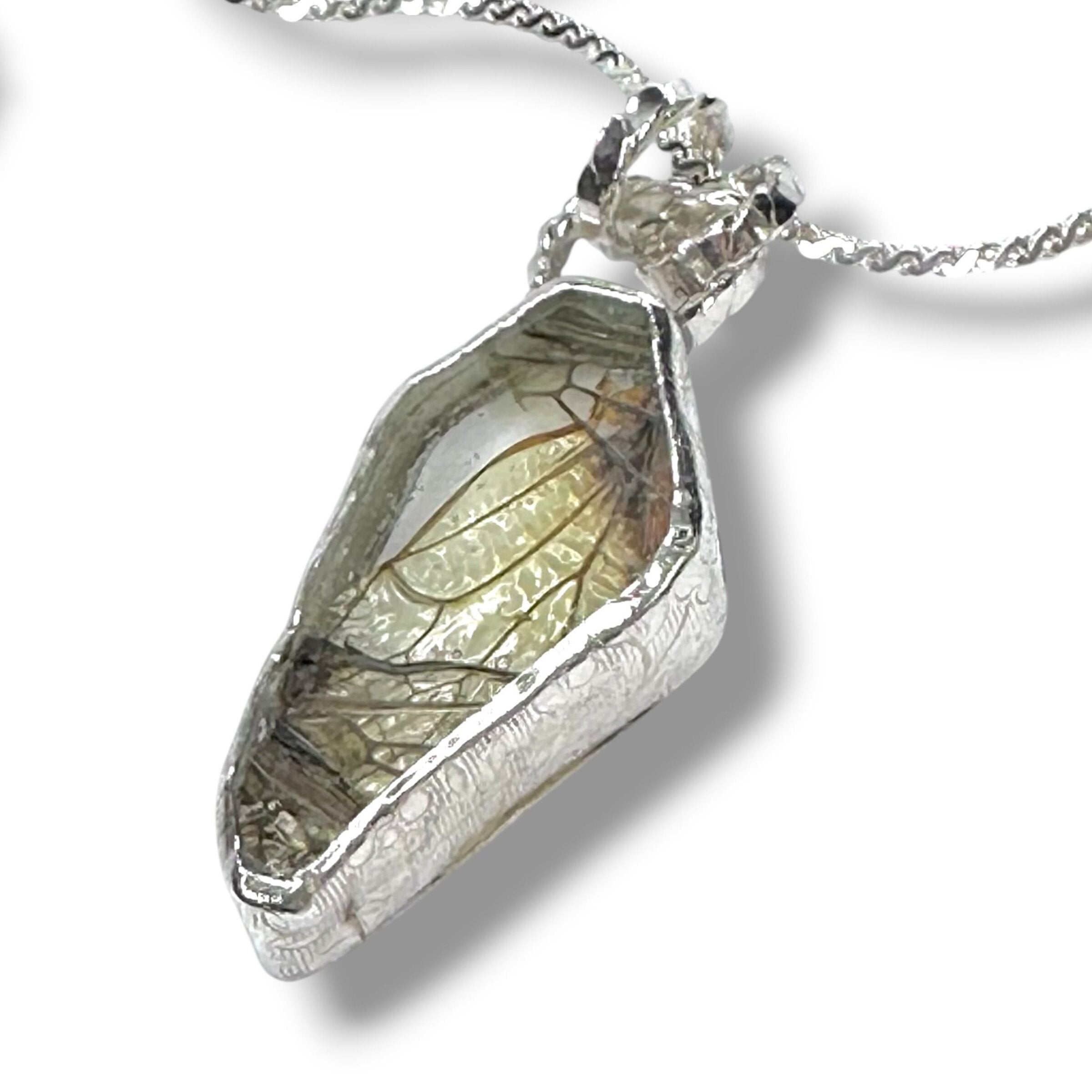 Layered Cicada Wing Pendant