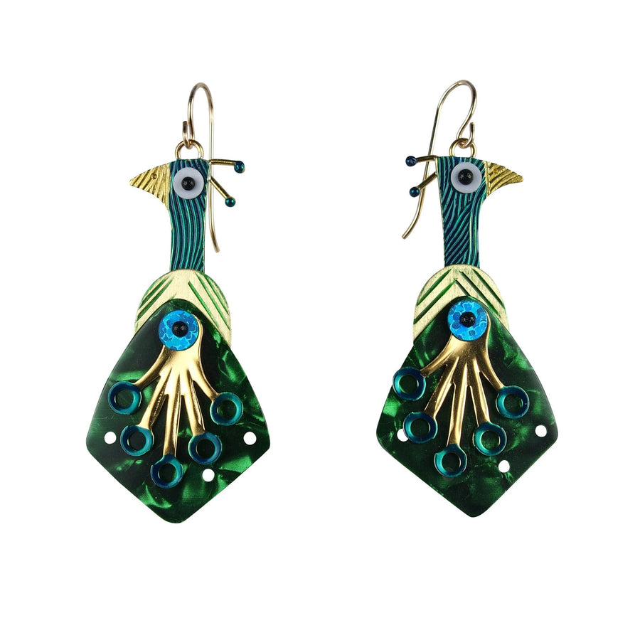 Peacock Earrings