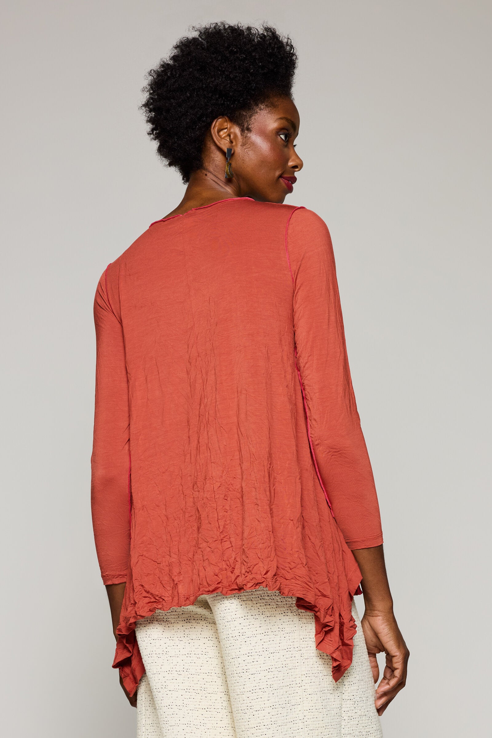 Crushed Tencel Britta Tunic · Artful Home