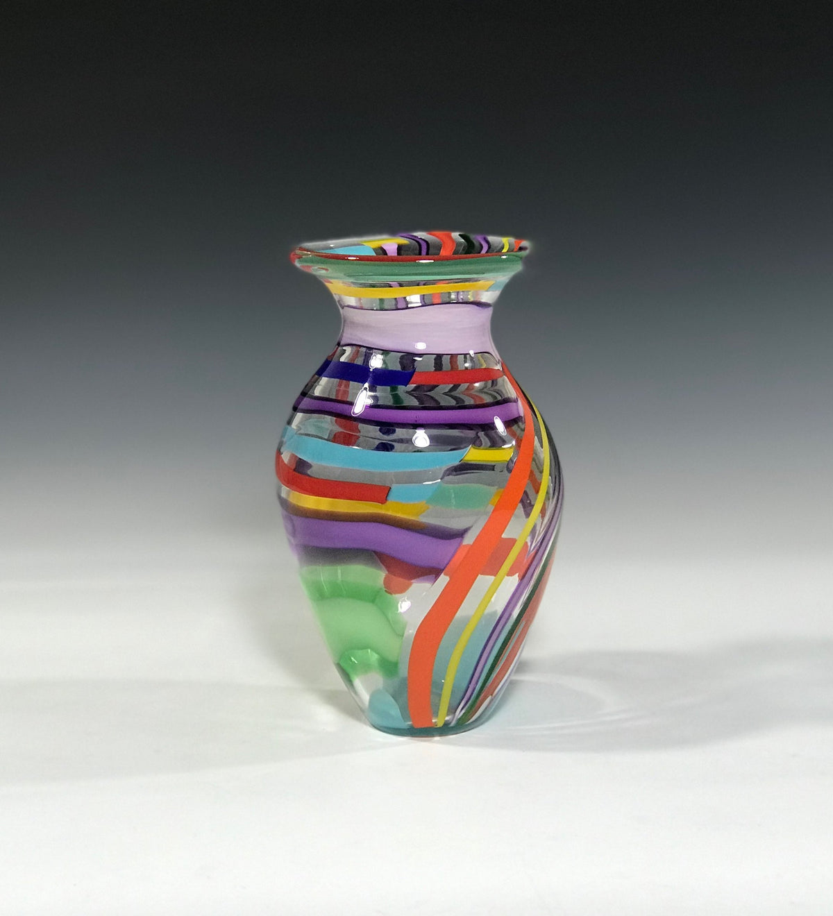 Rainbow Patchwork Vase