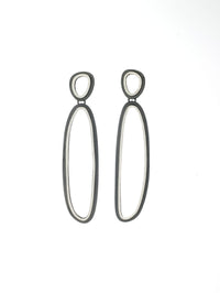 Long Double Ovals Eclipse Earrings
