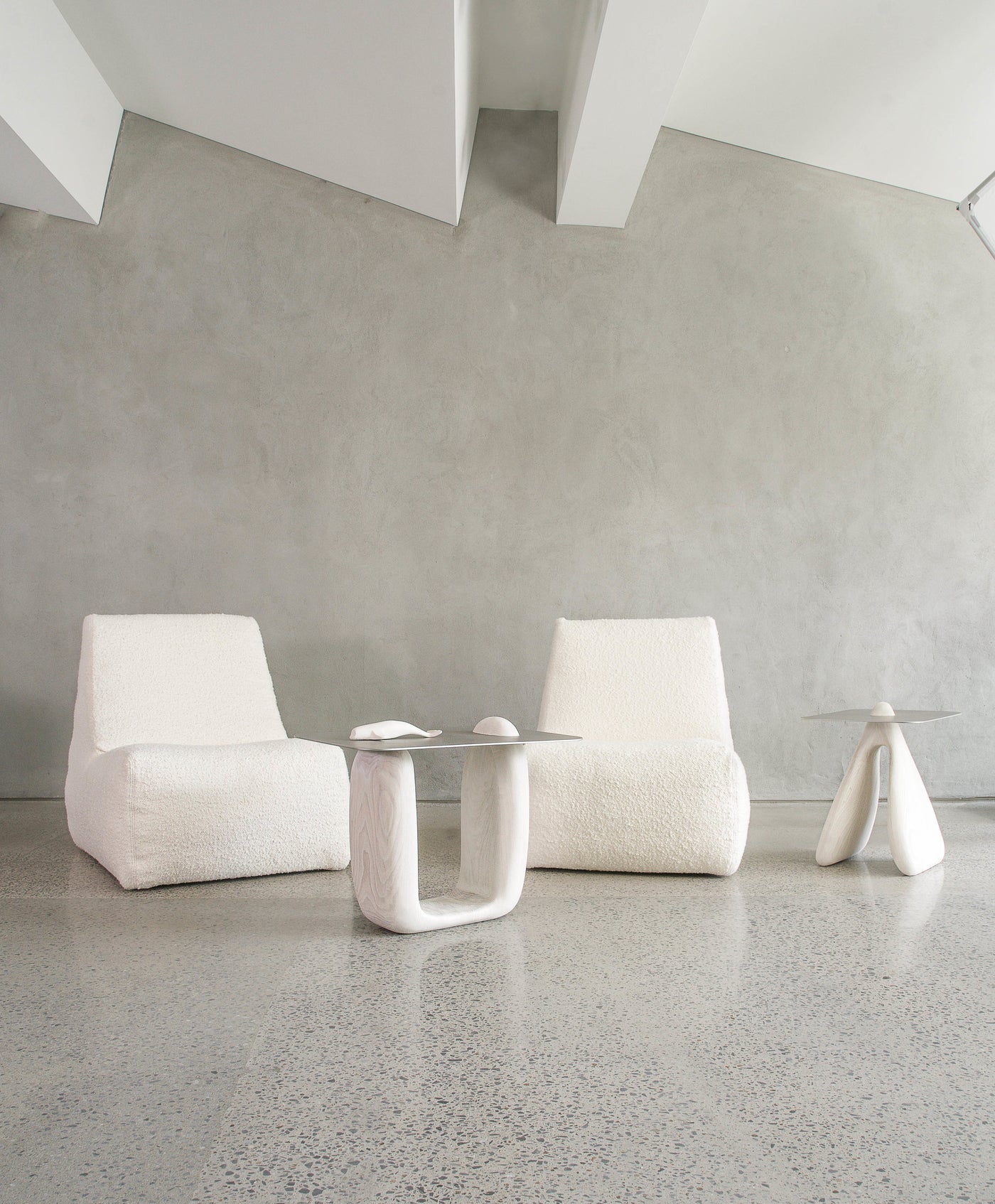 White with Stainless Steel