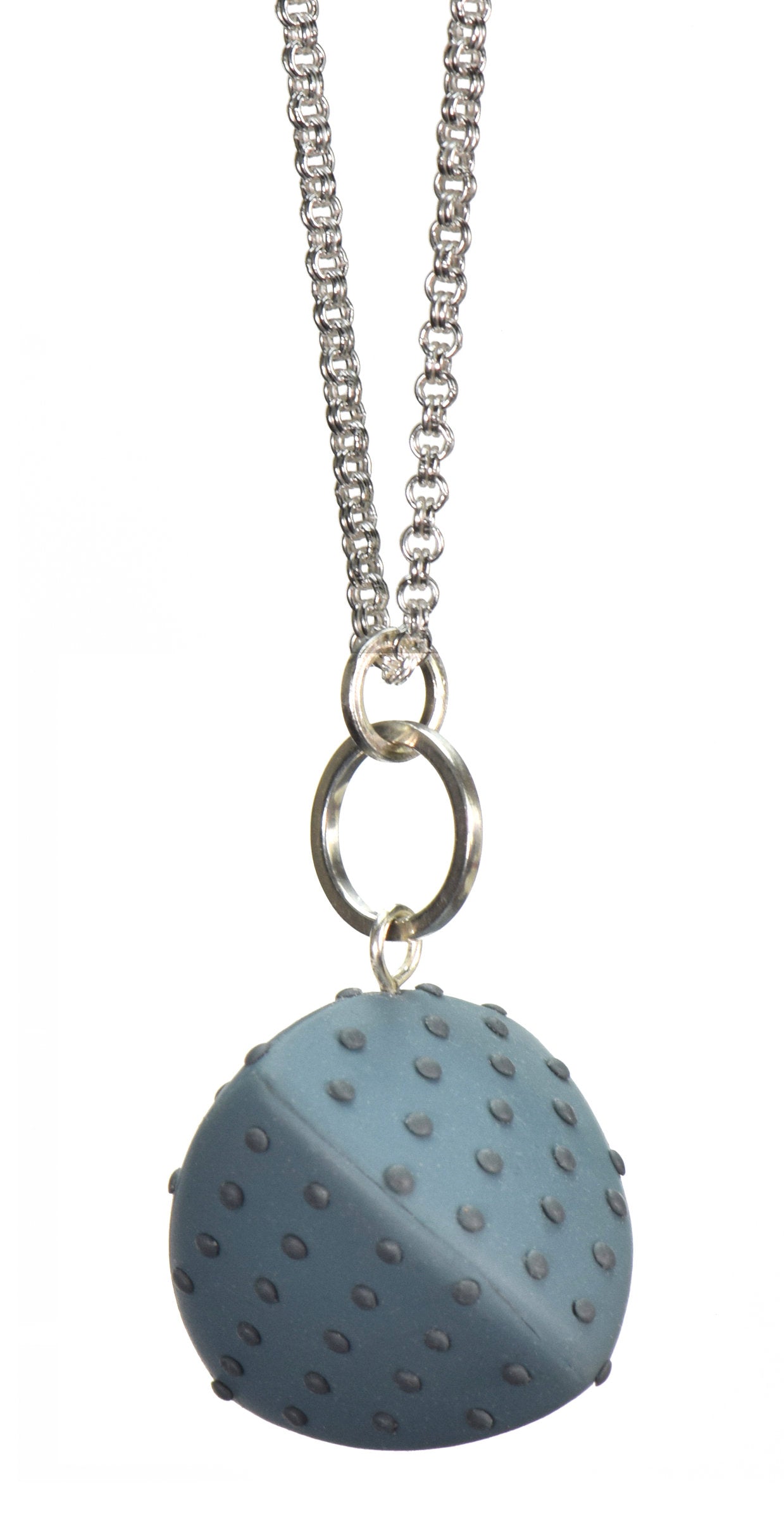 Dark teal with dots