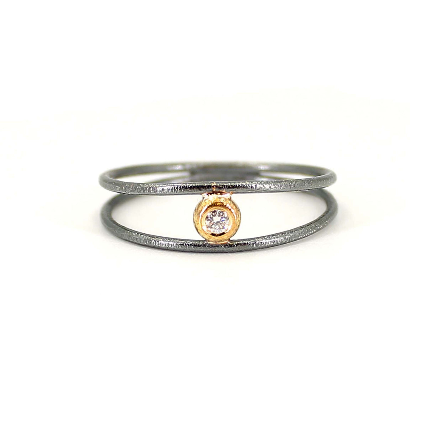 Double Band Diamond Ring