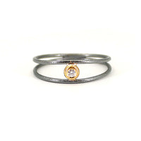 Double Band Diamond Ring
