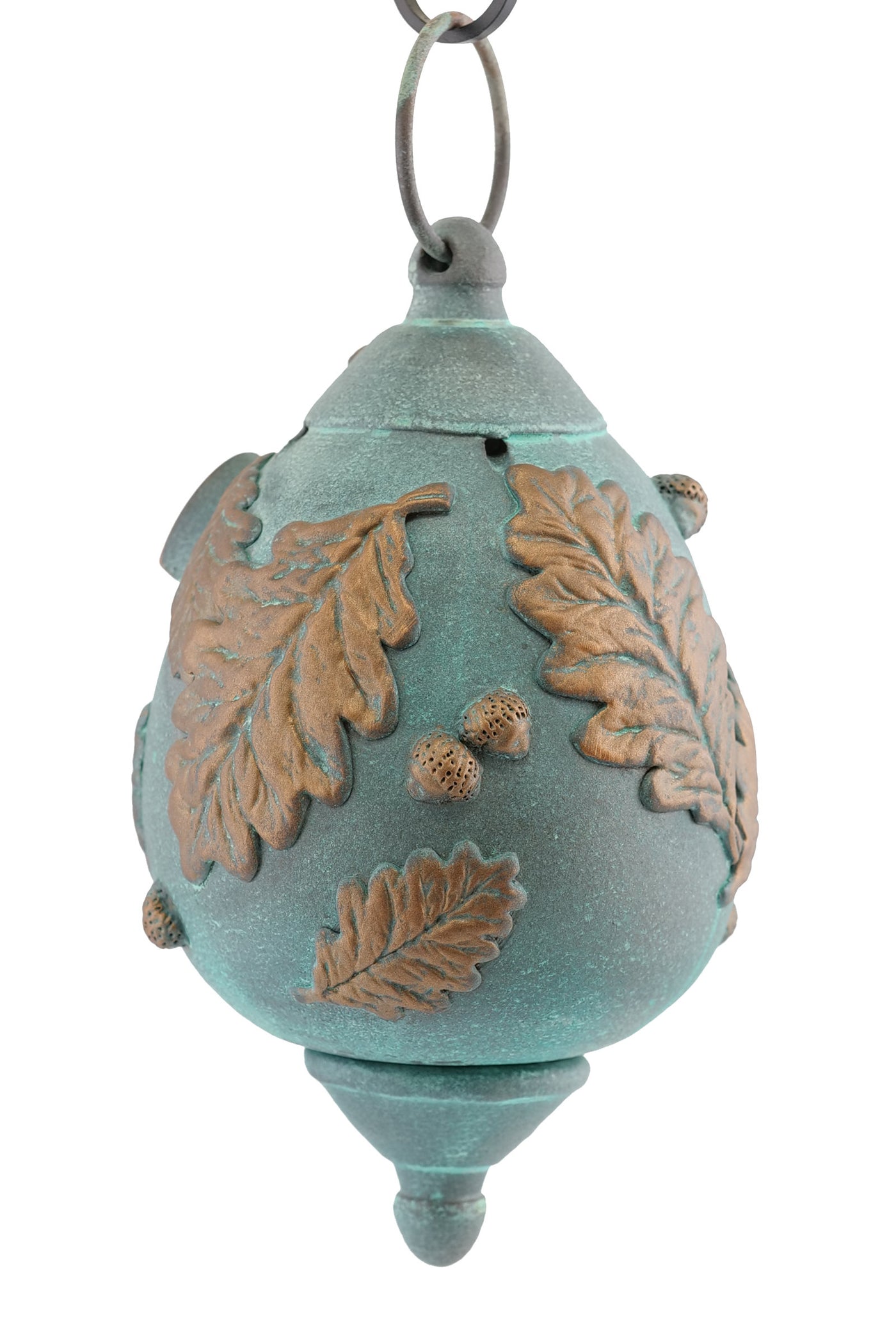 Oak Leaf Verdigris Birdhouse