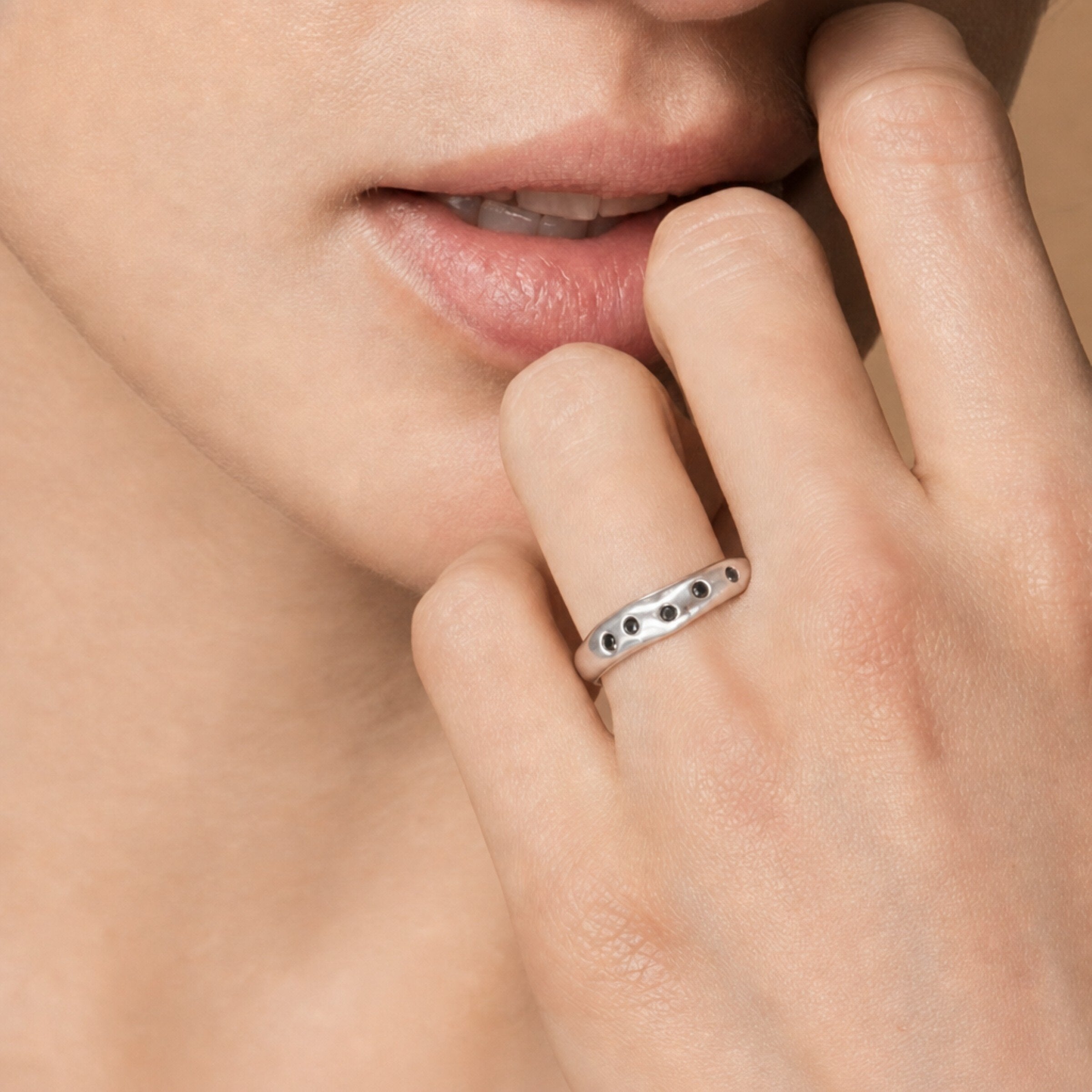 Silver Stone Ring