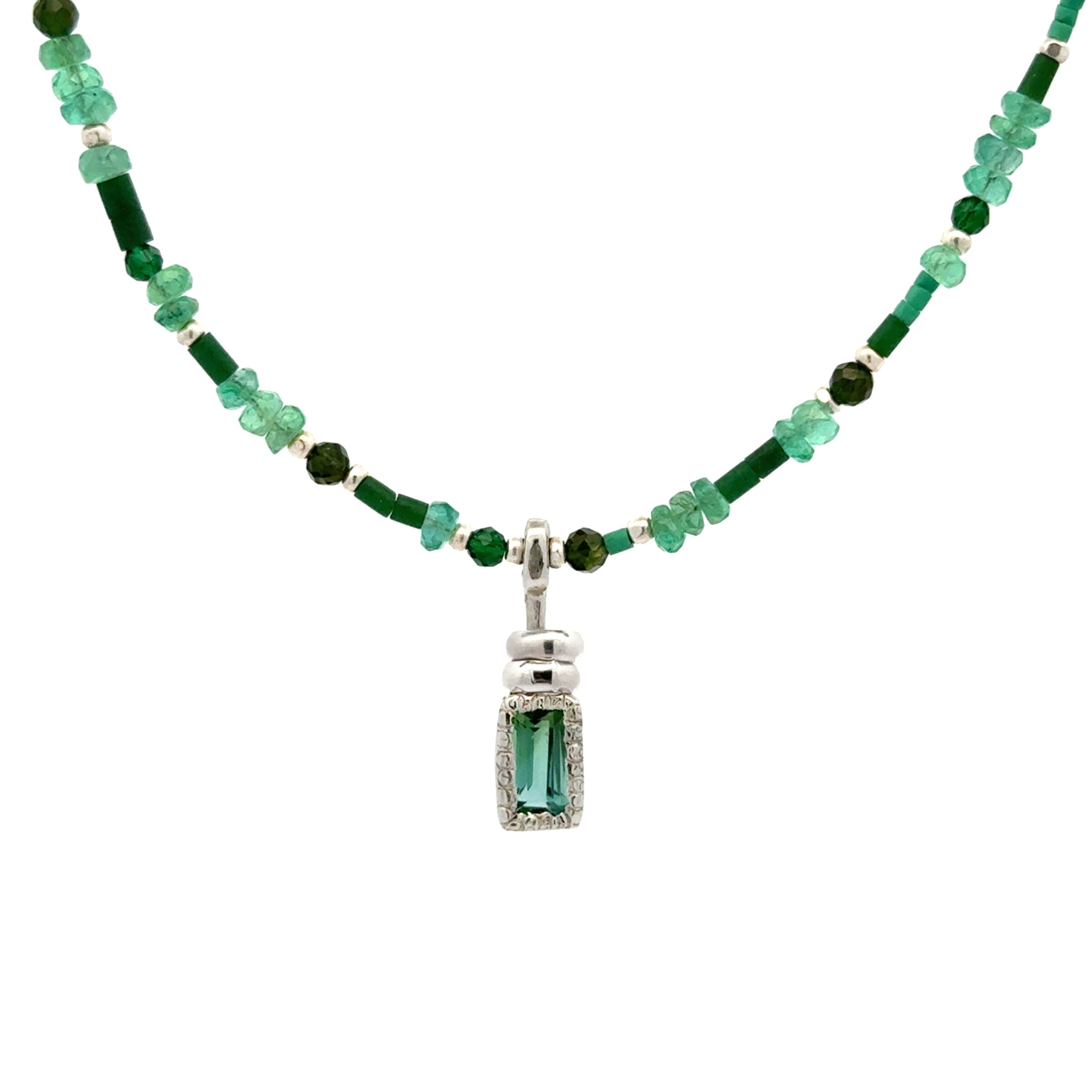 Emerald & Tourmaline Necklace