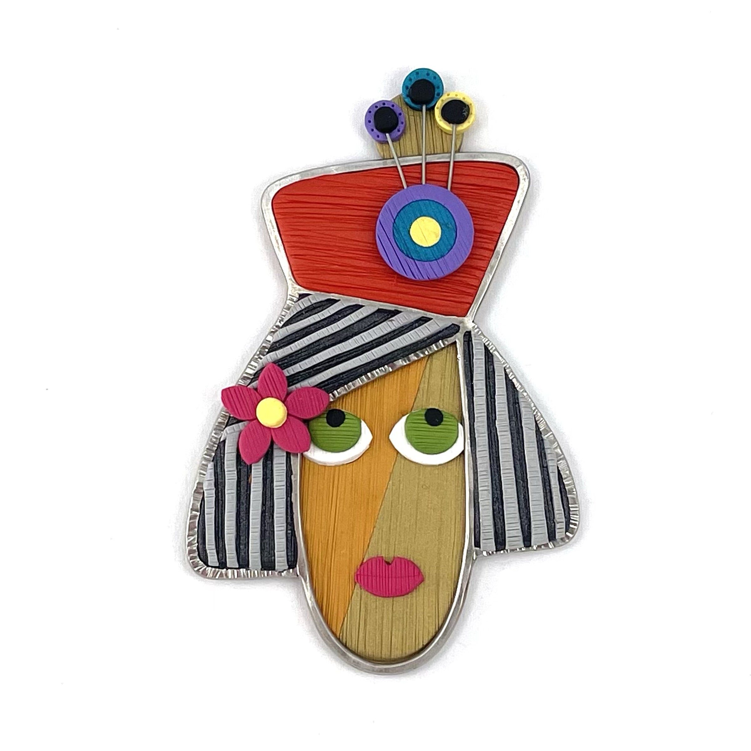 Women and Hats Pin No. 11