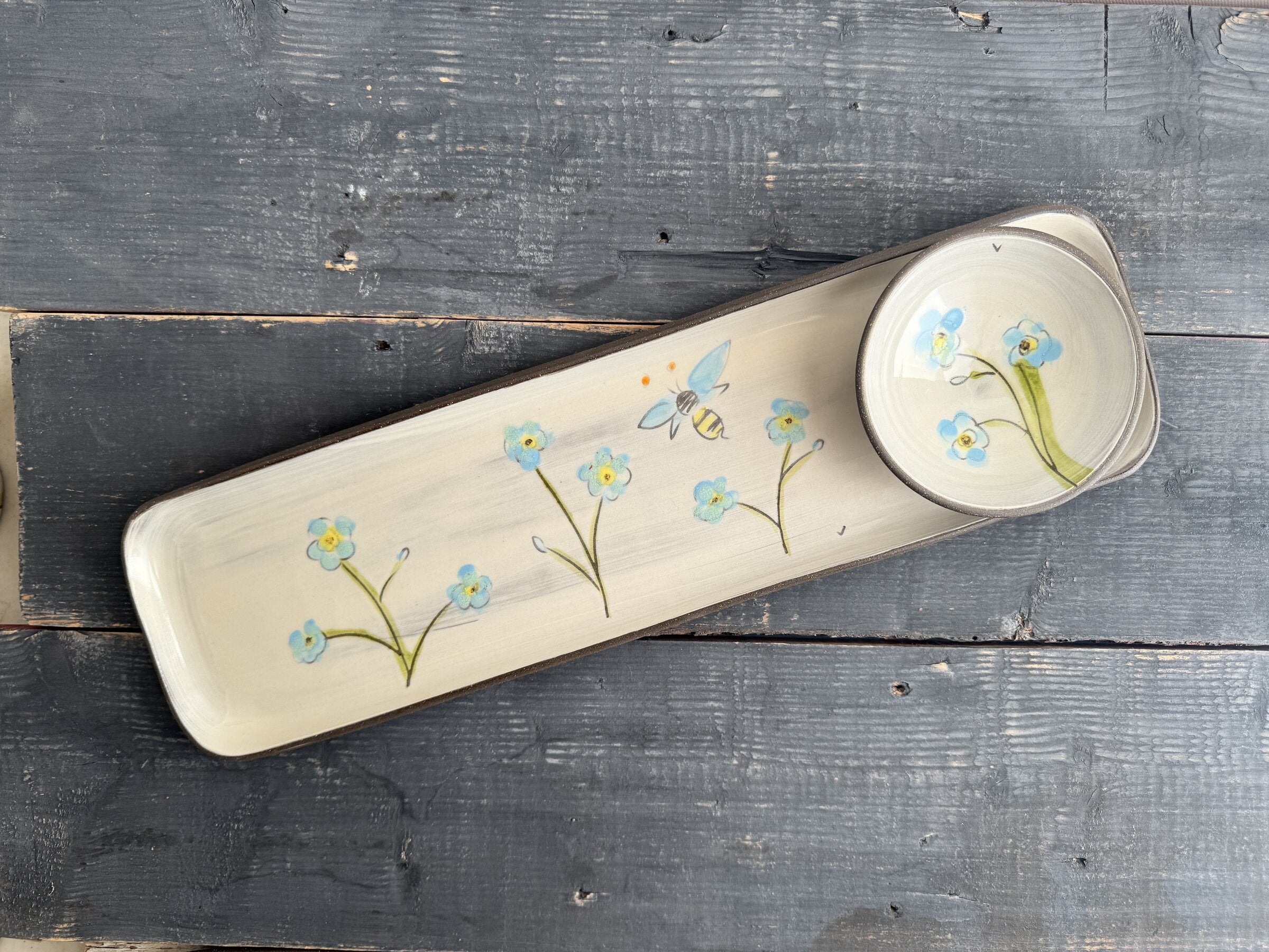 Botanical Floral Tray Set