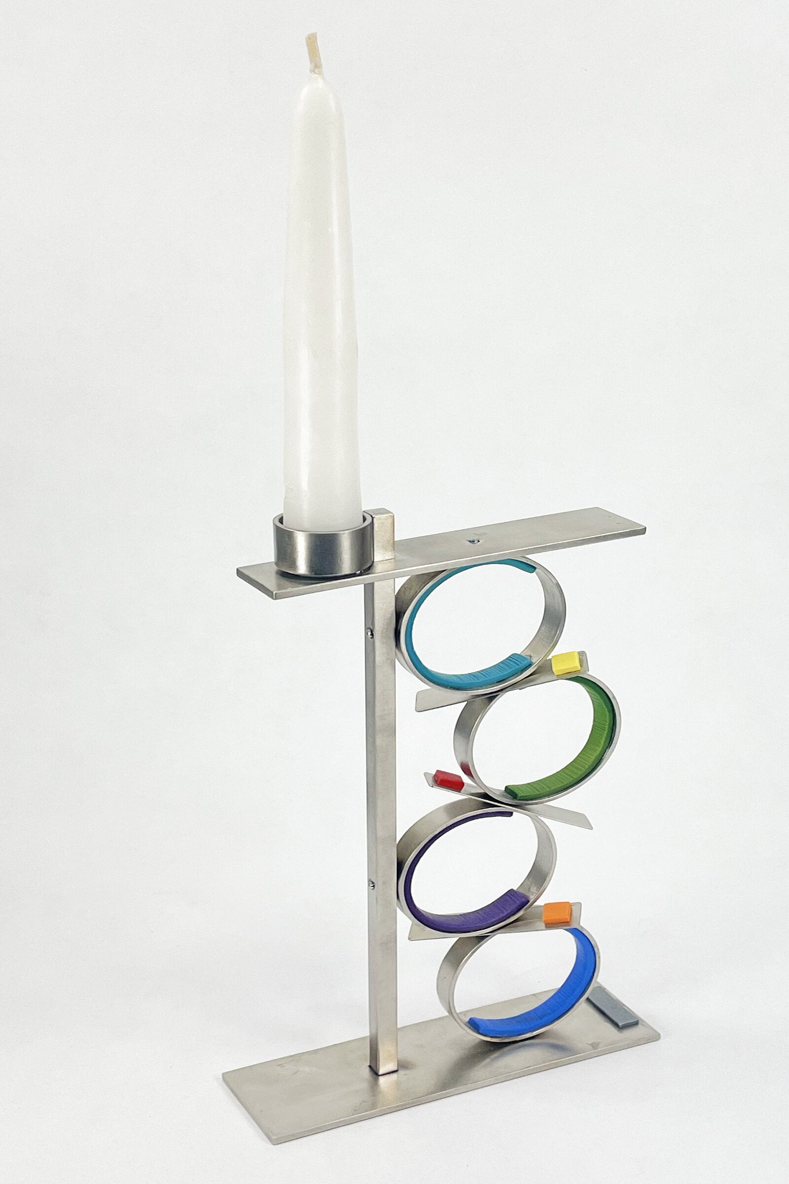 Stacked Shapes Circles Candleholder