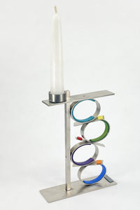 Stacked Shapes Circles Candleholder