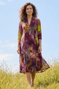 Burnout Sunset Dress