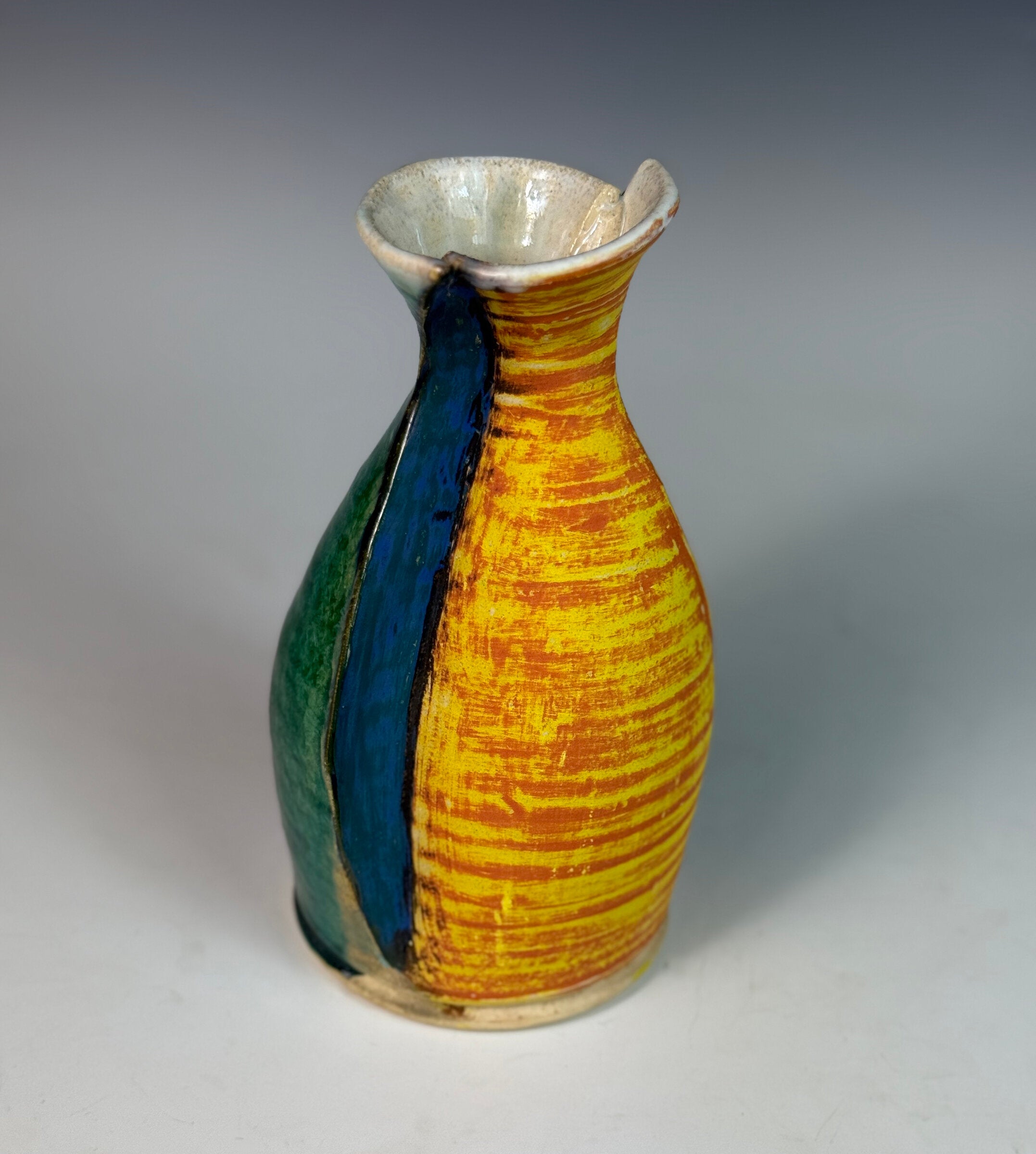 Deconstructed Bottle in Yellow and Green