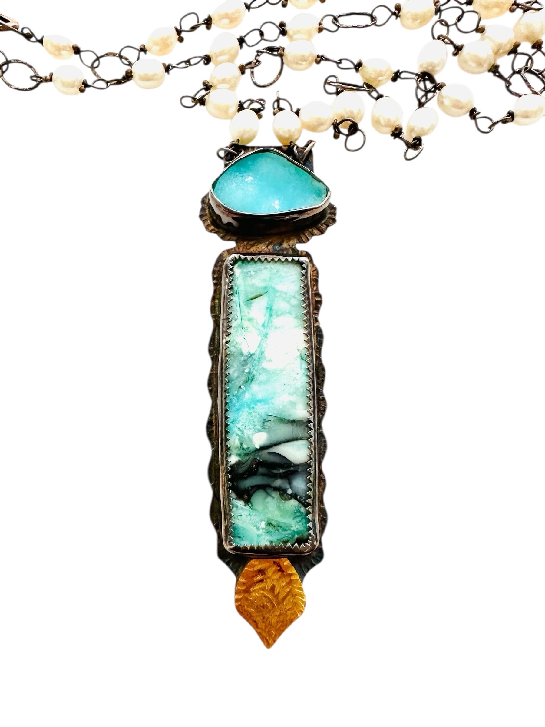 Double Blue Necklace