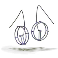 Silver Wheel Earrings