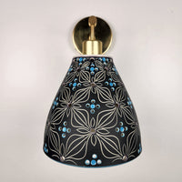 Nocturnal Bloom Sconce in Shades of Blue