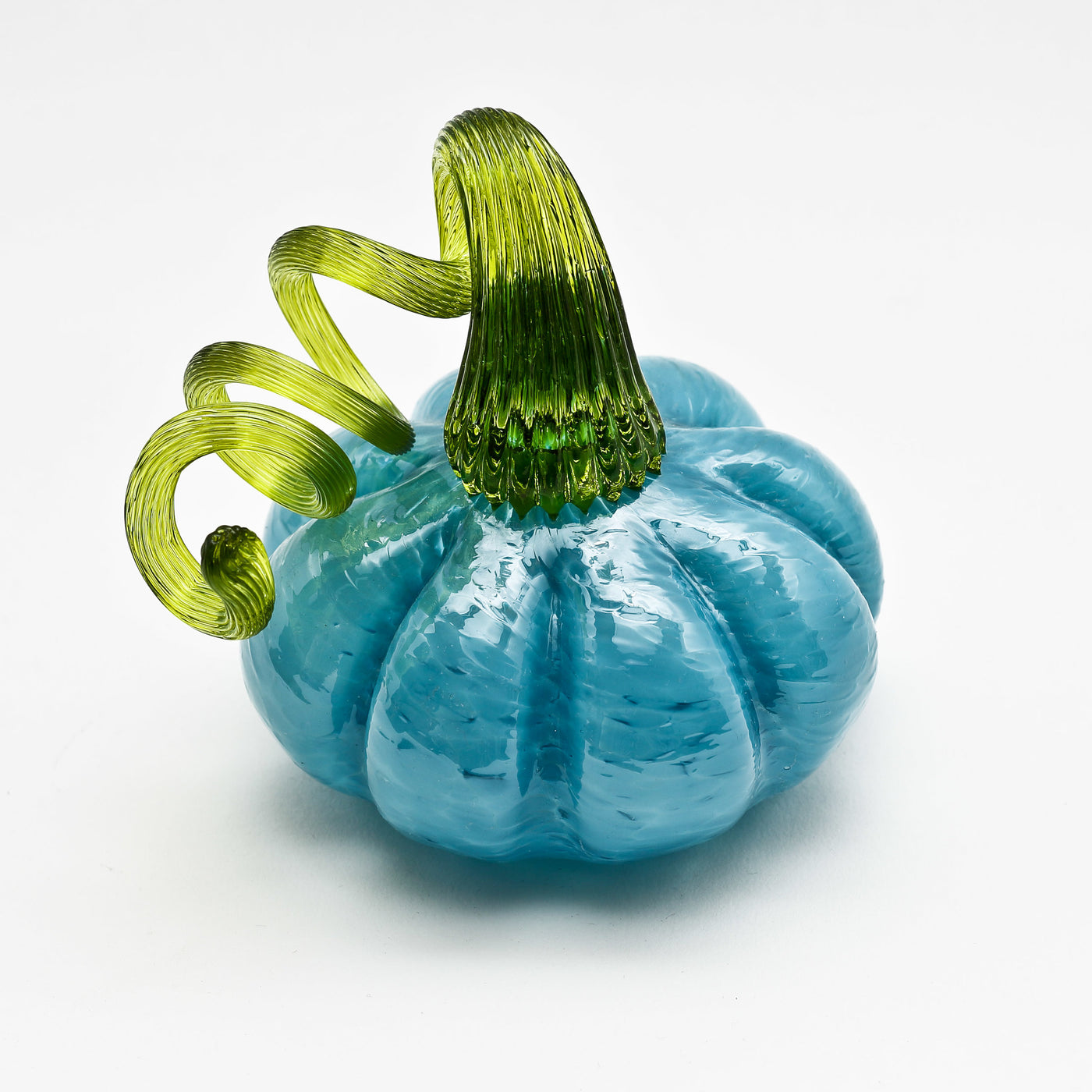 Green Stem Pumpkin in Blue